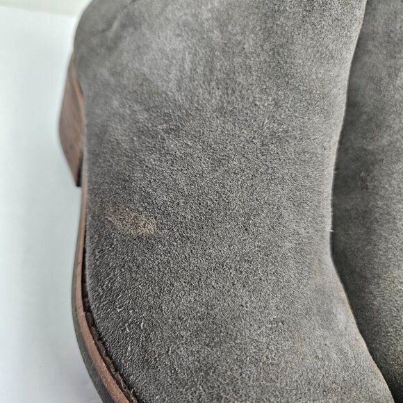 Lucky Brand Frankela Gray Suede Ankle Boot 8 - Picture 3 of 12